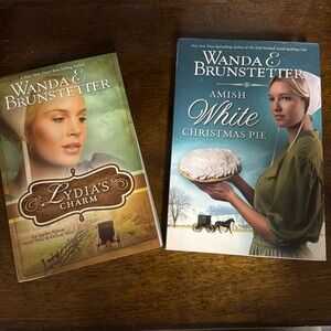 Amish White Christmas Pie & Lydia’s Charm - 2 books by Wanda E. Brunstetter